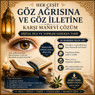 Göz Ağrısı ve Göz Rahatsızlıkları İçin Dua PDF – Manevi Destek ve Uygulama Rehberi