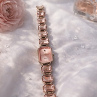 Swarovski Açık Pembe Gold