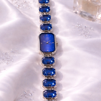 Swarovski Saks Mavisi Taşlı Silver