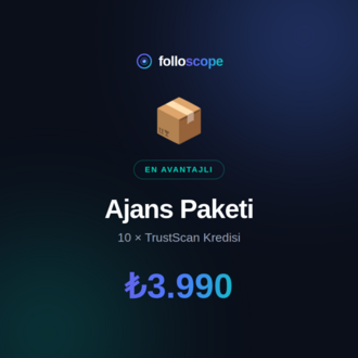 Ajans Paketi — 10 × TrustScan Denetim Kredisi