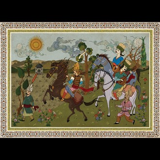 Av Sahnesi 120x180 Özel Tasarım Halı