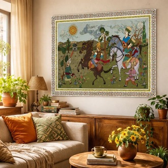Av Sahnesi 120x180 Özel Tasarım Halı