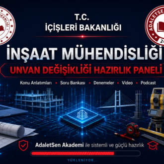 İÇİŞLERİ BAKANLIĞI İNŞAAT MÜHENDİSLİĞİ PAKETİ