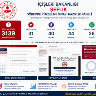İÇİŞLERİ BAKANLIĞI ŞEFLİK SINAVI PAKETİ