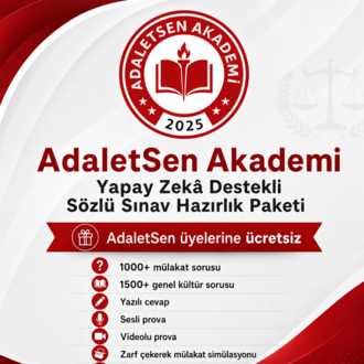 Adaletsen Akademİ GSB Mülakat Hazırlık Paketi