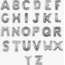 Party Balonevi 100 cm Gümüş Gri Büyük Folyo Harf