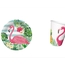 Flamingo Tabak ve Bardak 8'li