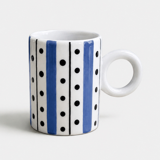 Domino- Espresso/Türk Kahvesi Fincanı- Mavi
