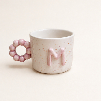 Boncuk Kulplu Harf Mug