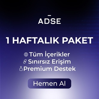ADSE - 1 HAFTALIK PAKET