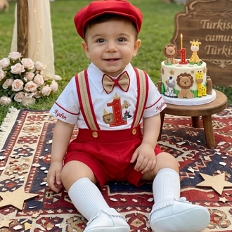 kırmızı safari takım 
