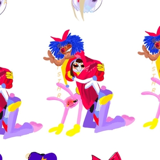 Evil Trio sticker (The Amazing Digital Circus) 