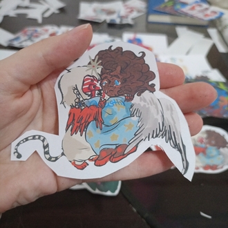 Ether and Judas' childhood sticker from Ёn†Ṝø:INTO THE ETHER