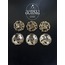Düğüm Yumak Örgü Model Metal Düğme 2,29 CM - 6lı Paket