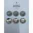 Düğüm Yumak Örgü Model Metal Düğme 2,29 CM - 6lı Paket
