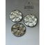 Buruşuk Kırışık Bombe Desenli Metal Büyük 3,81 CM Düğme - 3lü Paket