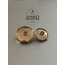 Gold Altın Ortası İncili İstiridye Model Metal Düğme Seti - 12li Paket (6 Büyük+6 Küçük)