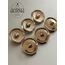 Gold Altın Ortası İncili İstiridye Model Metal 2,29 CM Düğme - 6lı Paket