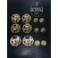 Düğüm Yumak Örgü Model Metal Düğme Seti - 12li Paket (6 Büyük+ 6 Küçük)
