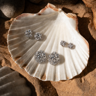 Taşlı Silver Küpe Set