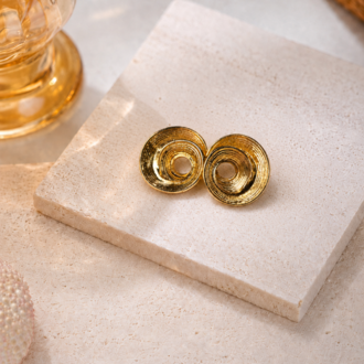 Gold Sarmal Küpe