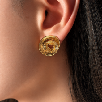 Gold Sarmal Küpe