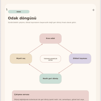 Erteleme Döngüsünü Kırmak | Davranışsal Tasarım & Duygu Düzenleme Rehberi (50 Sayfa PDF)