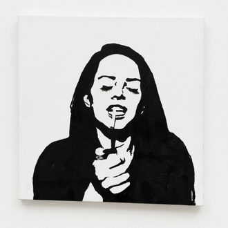 Lana Del Rey / Hand-Painted Acrylic Canvas 