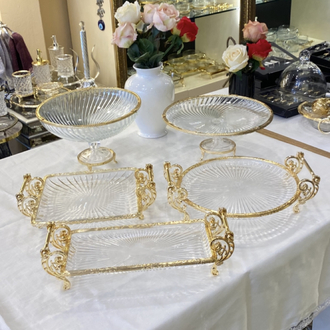 5 li gold kulplu sunumluk seti
