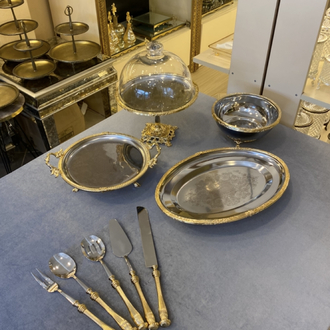 4 lü gold çelik sunumluk seti