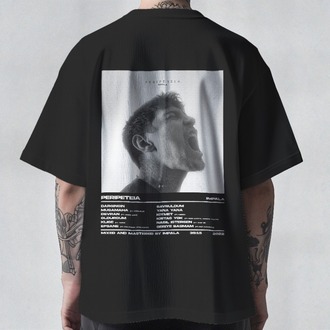 İmpala Collection | PERIPETEIA - Unisex/Oversize Tişört (Siyah/Beyaz)