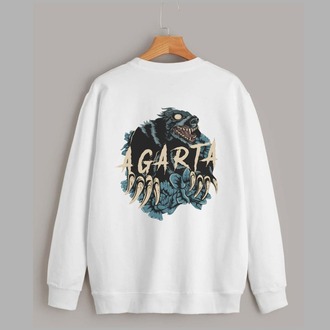 Sweatshirt AGARTA Logo | Unisex (Siyah/Beyaz)