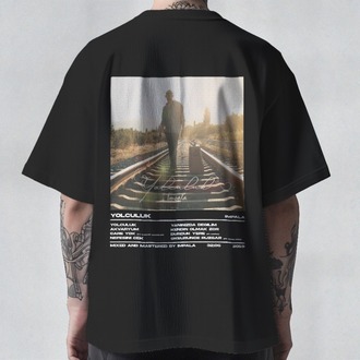 İmpala Collection | Yolculuk - Unisex/Oversize Tişört (Siyah/Beyaz)