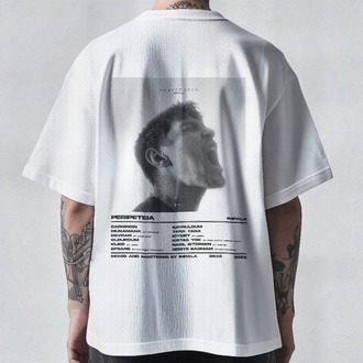 İmpala Collection | PERIPETEIA - Unisex/Oversize Tişört (Siyah/Beyaz)