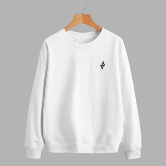 Sweatshirt AGARTA Logo | Unisex (Siyah/Beyaz)