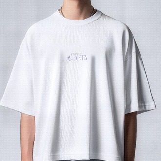 I’m From AGARTA | Unisex Oversize Streetwear Tişört – Beyaz
