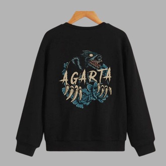 Sweatshirt AGARTA Logo | Unisex (Siyah/Beyaz)