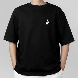 AGARTA Logo | Siyah Oversize Tişört - Unisex (ÖN SİPARİŞ)