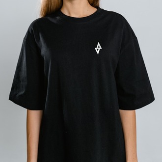 AGARTA Logo | Siyah Oversize Tişört - Unisex (ÖN SİPARİŞ)