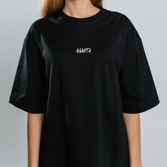 AGARTA Signature | Siyah Oversize Tişört - Unisex (ÖN SİPARİŞ)