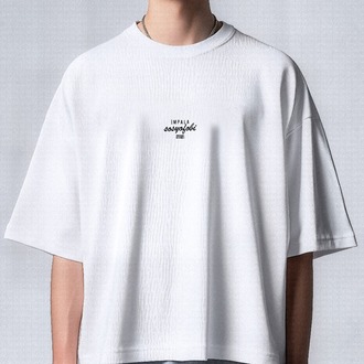 İmpala Collection | Sosyofobi - Unisex/Oversize Tişört (Siyah/Beyaz)