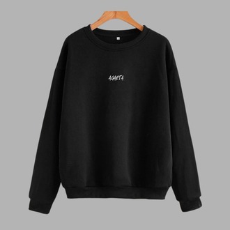Sweatshirt AGARTA Signature | Unisex (Siyah/Beyaz)