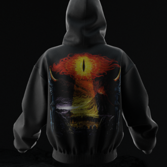 Lord of The Rings Sauron I See You Oversize Unisex Hoodie Kapüşonlu Sweatshirt