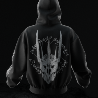 Lord of The Rings Sauron Tree of Gondor Oversize Unisex Hoodie Kapüşonlu Sweatshirt