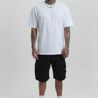 Oversize Fit Beyaz %100 Pamuk Erkek T-Shirt