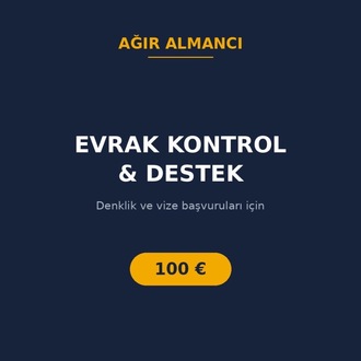 Evrak Kontrol & Başvuru Desteği (WhatsApp)