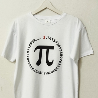 Pi sayısı baskılı Tişört