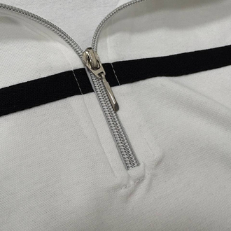DİK YAKA FERMUARLI SWEAT