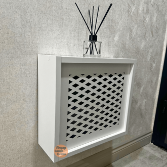 SÜRGÜLÜ WİFİ MODEM DUVAR DÜZENLEYİCİ BAKLAVA MODEL BEYAZ