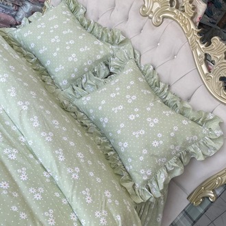 çift kişilik 160x200 cm yatak için fırfırlı etekli lastikli çarşaf, nevresim takımı